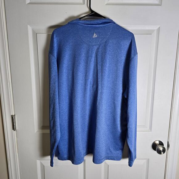 Bermuda Sands 1/4 Zip Golf Pullover-Blue-Men's L - Picture 5 of 7